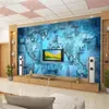 Sfondi Wellyu Wallpaper personalizzato 3D PO Murales Creative TV stereo TV Paperino decorativo dipinto Papel de Parede