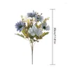 Decorative Flowers 1Pc Colorful Artificial Flower Daisy Bouquet For Wedding Bridal Fake Living Room Vase Ornaments Home Decor