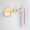 Plaques décoratives Nordic Kids Room Decor Nursery Wooden Rouge Shelf Quality Enfants Enfants Decoration murale