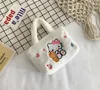 Sac en peluche en gros kawaii kuromi ma mélodie anime sacs à main cannamoroll de conception de marque de luxe hivernale sacs