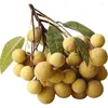 Party Decoration Fake Longan Decor False Fruits Prop Model Peaches Simulated Adornment Decorative Ornament Food Tray Artificial Imitation