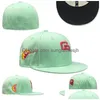 Ball Caps 2023 Rozmiary czapek dopasowane Hats Designer Baseball Wszystkie drużyny logo bawełniane haft haft unisex snapbacks atletyczny ulica Outo Dhyi8