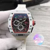 Designer luksusowe zegarek na nadgarstku Super mechaniczne zegarki RM50-03 Seria męska wielofunkcyjna wielofunkcyjna projektanta niesamowita wysoka jakość