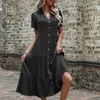 Casual Dresses Summer European And N Women's Temperament Long Hepburn Style French Dress