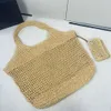 Designer Beach Tote Bag Lafite Grass Tecido LCARE LCARE Handmade Crochet Hook Knit