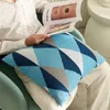 Blankets MY Soft Geometric Nordic Decor Cotton Knitted Throw Pillow Case Cushion Home Bed Blanket