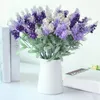 Decoratieve bloemen mode 10 hoofden kunstmatige lavendel bloem zijden romantisch voor verjaardagsfeest festival trouwhuis decoratie