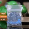 Worki do przechowywania 500pcs mini przezroczysty pe małe przedmioty torba plastikowa opakowanie kolczyki pigułki Pendant Test Test Test