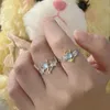 Cluster Rings Moonlight Stone Ring Couple's Friend Angel Demon Opening Adjustable For Men And Women's Fashion Personality