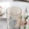 Candle Holders Metal Glass Holder Candlestick Dekoracja Cylinder Stand Stand Home Wedding Party Akcesoria