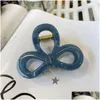 Pins per capelli Nuova clip rotonda con fibbia farfalla ispessita e papillon sul retro della testa versatile accessorio minimalista di squalo goccia del otiam