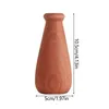 Vases 2024 Ebony Wooden Vase Living Room Dried Flowers Plants Solid Wood Pot Home Office Desk Decoration Accessories