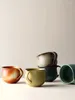 Tazze fatte a mano in ceramica a mano tazza di caffè a mano pugno vintage fortuito forno semplice casa singola creatività