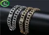 Hip Hop Jewelry Mens Chain Luxury Designer Halsband Miami Cuban Link Gold Iced Out Chains Bling Diamond Rapper DJ Fashion P Style Charms6226628