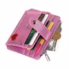 1 PC Frauen Laserkarte Halter Student Card Wallet Mini Slim Cute Laser Heart Girl Bus ID -Kartenausschnitt