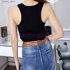 Tanks pour femmes Camis Femme Knits Tee Designer Broiderie Sport Tirater Top Breathable Gest Tops femme Diesel Top L49