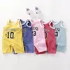 Summer Baby Scossuit Pure Cotton Boys Girls Girls Sleveless Kamizel Romper Born Sports 240408