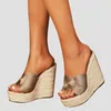 Pantoufles lihuamao coins pantoufle espadrilles chaussures plate-forme talons hauts sandales femmes occasionnelles pompes confortables