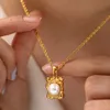 Classic Fashion Imitation Pearl Pendantネックレス