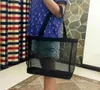 sellClassic shopping mesh Bag luxury pattern Travel Bag Women Wash Bag Cosmetic Makeup Storage mesh Case3373195