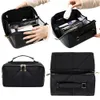 Women Travel Makeup Bag Diamond Lattice Organizer Large Capacity Storage Handbag Waterproof Female 240416