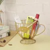 1PC Coffee Pod Capsule Holder Chrome Plating Hollow Out Display Stand Home Cafe Snacks Candy Metory Storage Organizer Shelve 240416