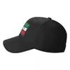 Бал -шапки персонализированные Италия Флаг Бейсболка для мужчин Женщины дышащие итальянские итальянские шляпы с гордым папой на открытом воздухе шляпы