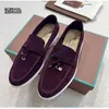 LP PODOS PIROFERSOS MOMENS MENS Mens Vestido Sapatos Designer Luxo Moda Menina Comerce de Couro Flato de Curre Top Curra Oxfords Casual Moccasins Sapato Lazy 35-45 D4