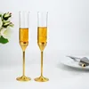 Verres à vin 2pcs Luxury Diamond gobelet verre vintage Champagne flûtes whisky tasses
