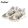 Casual Shoes NoisyDesigns Breattable Mesh Summer Woman Leopard med blommiga tryck Bekväm plattform 2024 Utomhussport