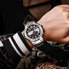 Montre-bracelets pour hommes regards Busssiness en acier inoxydable Watches F Men's Clock Imperproof 50m 8090 Fashion Sports