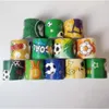 Party Favor 12pcs Football Papa Circle Bracelet SOCCER Decoration Sports Boy Happy Birthday Supplies