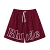 Rhude Mens Shorts Designer Erkekler İçin Kısa Setler Trailsuit Pants C1 Gevşek Konforlu Adam Plaj Moda Men Mayo Wm1H