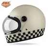 Casques de moto AMZ HELMET RETRO FULL MEN ET FEMMES 3C Sécurité certifiée Véhicule électrique japonais