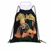 Black Janis Joplin Sacs à cordon en direct Sac de gym mignon sac de rangement portable sac de sport 52R8 #