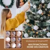 Украшение на вечеринке Рождественская елка шарики украшения шампанского цвета 8 см для мяча подарочная коробка висячи