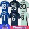 23 24 Sterling Nkunku Womens Soccer Jerseys T.Silva Mudryk Chalobah Fofana Home Away 3rd Football Shirt Sheeve Adult Uniforms