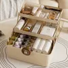 Large Capacity Medicine Box Cosmetic Home Storage MultiLayer with Handle Jewelry Nail Polish Makeup Desktop Container Tool 240416