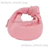 Totes Mini woven bag pure handmade cowhide horn bag golden hardware dumpling cloud bag handbag T240416