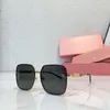 Kobiety Designer Owalne okulary przeciwsłoneczne z metalową ramą i światłowodem Modny styl projektowy Super Metallic SMU97 Women Luksusowe okulary przeciwsłoneczne