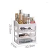 Förvaringslådor Makeup Box Jewelry Brush Holder Drawer Beauty Nail Art Desktop Cosmetics Lipstick Mask Home