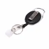 1PCS Intrekbare pull Badge Reel Zink Alloy Reel Raat Belt Key Ring Chain Clip Plastic ID Lanyard Naam Tagkaart Badge Holder C5XE#