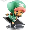 Actie speelgoedcijfers 11 cm anime figuur één stuk PVC -actiefiguur Kimono Ninja Tony Chopper Collection Model Dolls Kid Gift Toys Decoratie Y240415