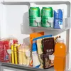 Keukenopslag 1/4 stks koelkastpartitiebord plastic divider multifunctionele gratis verstelbaar snap type blik plankorganisator