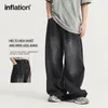 Men's Jeans INFLATION High Street Wide Leg Men Washed Baggy Denim Trousers