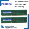 RAMS KEMBONA Sécran en livraison gratuite DDR3 16 Go 1600 MHz 16 Go (kit de 2,2x DDR3 8 Go) PC312800 NOUVEAU TRAVAIL LONGDIMM BURANCHTOP