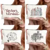 Tracklist Taylor's Versi Makeup Bag Swift Fans Gift Girl Autumn Versi Travel Cosmetics Organizer Luxury Pencil Case Wallet J25J#