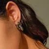 drop women gold chunky water Designer earrings for high luxurious designs stylish personality gloss teardrop earrings jewelry