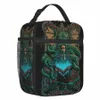 Call of Cthulhu herstelbare lunchboxen voor vrouwen Lovecraft horror ficti filmventilator thermisch koeler voedsel geïsoleerde lunchbag school 23if#