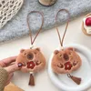 Keychains Capybara Plush Keychain Cute Kawaii Imulation Capibara Anime Fluffty Toy Schoolbags Pendant Kids Birthday Gift Car Decor